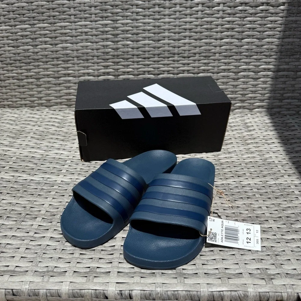 NEW! Adidas Men's Slides “Adilette Aqua” Sandals Multiple Sizes